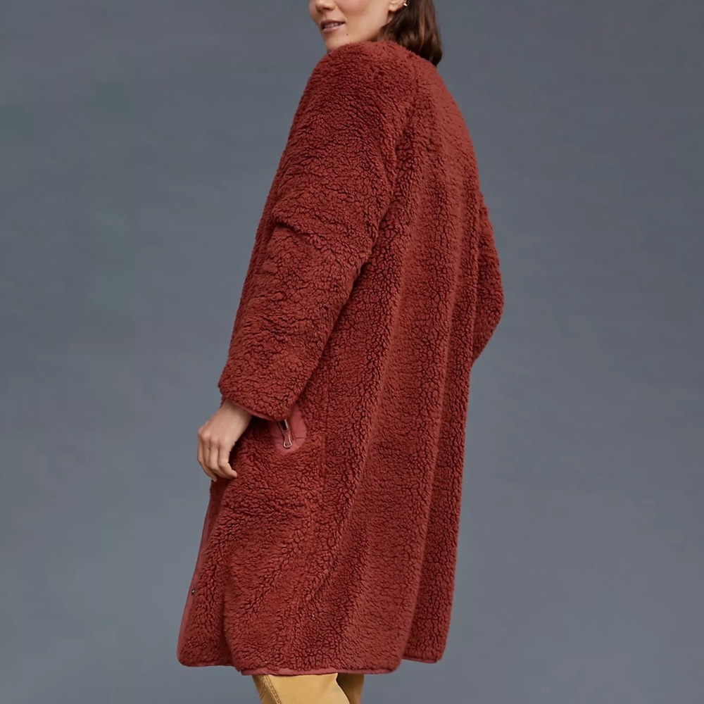 Anthropologie Margot Reversible Sherpa Coat - Picture 3 of 9